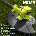 21V Cordless Weed Wacker, 3 in 1 Grass Trimmer/Edger/Brush Cutter, 37" to 53"