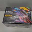 TMOL Acrylic Paint Set, 24 Colors (2 oz/Bottle) with 12 Art Brushes, Art Supplies for Painting Canvas, Wood, Ceramic & Fabric, Rich Pigments Lasting Quality for Beginners, Students & Professional Artist