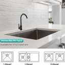 High Arc Bar Sink Faucet Black Single Hole Kitchen Sink Tap Single-Handle RV Faucets Prep Sink Tap with 360 Swivel Spout Kitchen Mixer Tap with 24Inch Water Supply Lines (Tall)