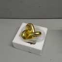 XMGZQ Gold Knot Decor for Coffee Table Book,Chain Link Living Room Decor Item for Bookshelf Entryway Nightstand TV Stand,Minimalist Knot Sculpture for Home Living Room,Centerpiece Table Decorations