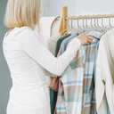 Lifemaster Plastic Clothes Hangers  Heavy Duty Hanger Set, for Organizing Clothes, Dresses, and Coat, Holds Up to 5 lbs, Space-Saving Hangers with Non-Slip Shoulder Grooves, Pack of 10, Gray