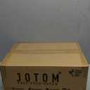 JOTOM Talalay Natural Latex Pillow Sleeping Bed Pillow, Medium Firmness Latex Pillow for Side, Back, and Stomach Sleepers, Removable Breathable Cotton Cover (Standard Size)