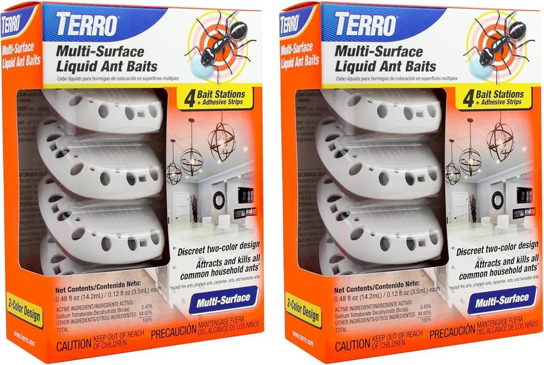 Terro T334B Liquid Ant Baits Indoor - Terro Ant Trap - 7 Liquid Traps (Only Liquid Traps)