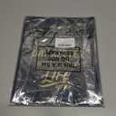 SilTriangle 50 Pack Employee Appreciation Gift Bags Black Thank You Bags for Small Business 10 x 8 Inch Plastic Shopping Packaging with Handle for Christmas Coworker Teacher Boutique Merchandise Gifts