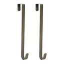 Sattiyrch 15" Wreath Hanger for Front Door,Sturdy Steel Wreath Door Hanger,Over The Door Hanger Hook (Bronze,), PCS 4