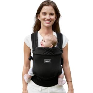 GROWNSY Baby Carrier Newborns to Toddlers, Ergonomic Baby Toddler Carrier Slings Wraps with Head Support, Easy to Wear,Infant Carrier Baby Gift,Travel and Hiking Friendly, for Babies 7 to 44 lb(Black)
