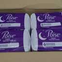 Poise Overnight Incontinence & Postpartum Pads for Bladder Leaks, 8 Drop Extra Coverage, 96 Count