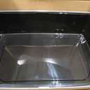 IRIS USA Cat Litter Box XX-Large Open Top with High Sided Walls Tall Scatter Shield Scoop Included Easy Clean Plastic Pan for Big Cats Kittens Multi-Cat Households 30"L x 20"W x 14"H Black