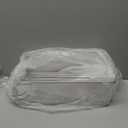 SCAVATA 2 Pack Skinny Can Organizer for Refrigerator, Stackable Tall Skinny Soda Pop Can Holder Dispenser with Lid for Fridge Pantry Rack Freezer, Clear Plastic Storage BinsHolds 12 Slim Cans Each