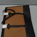 LOVEVOOK Laptop Bag for Women, 15.6 inch Canvas Laptop Tote, Large Capacity Work Bag with Clutch Purse, Office Business Briefcase, Casual Handbag for Travel, College, Teacher, School (Black & Brown)