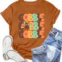 Thanksgiving Day Shirt for Women Gobble Turkey Tshirt Thanksgiving Tee Tops (XXL)