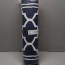 Buganda Long Indoor Door Mat, Dirt-Resistant and Absorbent Doormat, Anti-Slip, Low Profile Floor Mats for Inside Entryway, Front, and Back Door Entrance (59x23 Inches, Navy Blue)