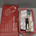 Mister Rui Paint Roller Kit-13 Piece, 4-Inch Microfiber Paint Rollers with Ergonomic Handle, Small Roller Paint Brush, Paint Tray with 3 Liners, Perfect for House Painting, Trim, and Touch-Ups