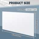 Sasylvia Hdpe Sheet, Hdpe Plastic Sheet Flexible High Density Polyethylene Cutting Board Solid Plastic Block for Marine, CNC, Machining, Industrial, DIY Projects(1/2" X 24'' X 48'',White,1 Pcs)
