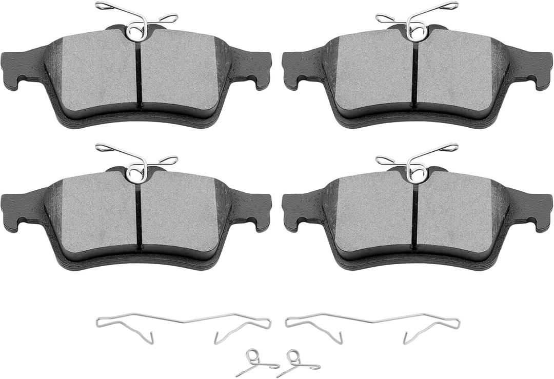 ECCPP Rear Brake Pads 4pcs Ceramic Disc Brake Pad Set Fit For Ford; For Mazda; For Jaguar; For Volvo; For Saab; For Chevrolet; For Saturn; For Pontiac