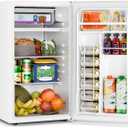 COWSAR 3.2 Cu.Ft Mini Fridge with Freezer, Freestanding Compact Refrigerator with Reversible Door & 7-Speed Thermostat, Small Fridge for Office, Apartment, Gameroom (WHITE) (EXP 09/26/26)