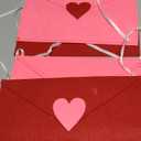 Frienda 4 Pcs Valentine's Day Envelope Chair Covers Red and Pink Valentine's Seat Covers Dining Decoration Chair Slipcover Protector for Home Wedding Holiday Hotel Kitchen Decor, 12.01"D x 10.04"W x 0.79"H