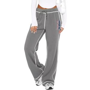 DISCIPBUSH Track Pants Women Sweatpants Lounge Pants (Gray, XL)