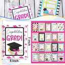 Motiskyy 2026 Graduation Gift Card Book 7 x 5 Inch College Survival Gift Card Book Congrats Grad Survival Album Keeper for Graduation Leaving Home Season Reminders Greeting(Pink)
