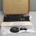 AULA Keyboard, T102 104 Keys Gaming Keyboard and Mouse Combo with RGB Backlit Number Pad, All-Metal Panel Waterproof Light Up PC Keyboard,USB Wired Computer Keyboards Gaming for Win XP/7/8/10 PC Gamer (Black Keycaps + Silver Panel)