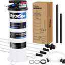 ExtreSpo 6.5L Pneumatic/Manual Oil Extractor, Fluid Extractor Pump with Pump Tank Remover & 4 Tubes for Oil Change and a Brake Bleeding Hose for Brake Fluid Change