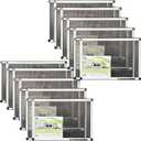 Fenestrelle Expandable Window Screen  15 H  2140 W Horizontal, 2Way Adjustable Window Screen with Flame Resistant Fiberglass Mesh, Pack of 10