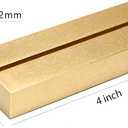 UNIQOOO 20 Pack 4" Gold Birch Wood Stands for Wedding Acrylic Sign, Wood Table Number Holders for 1/8 Thick Acrylic Sheets | Wedding Display Stand, Card Holder for Bar Menu, Retail Sign, Party