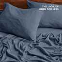 Bare Home King Sheet Set - Luxury 1800 Ultra-Soft Stonewashed Microfiber - Brushed - Deep Pockets - Easy Fit - Breathable Bedding - Sheet Sets & Pillowcases (King, Bering Sea)