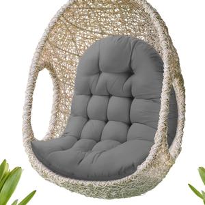 Patio Egg Chair Cushion Replacement, Button Tufted Thick Outdoor Swing Chair Cushion with High Elasticity PP Cotton and Skin-Friendly Fabric, Hammock Cushion for Porch Furniture (Only Cushion), 32x48in