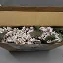 Zeyune 3 Pcs Artificial White Berry Stem Spring Faux Flowers Picks Branches Fake Realistic Sedum Stem Spray for Wedding Holiday Seasonal Farmhouse Mantel Harvest DIY Home Decorations(35 Inch)