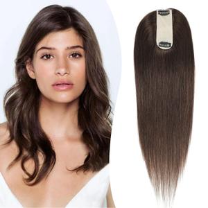 Urbeauty Hair Toppers for Women Real Human Hair for Thinning, 16 inch 1.5x5Silk Base Upgrade Topper, Clip-in Volume Enhancer, Natural-Looking, No Glue, Breathable, Lightweight