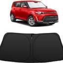 Windshield Sun Shade Accessories Compatible with 2020-2026 Soul for Kia Foldable Sunshade Sun Visor Blocks UV
