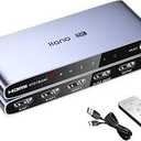 llano HDMI 2.1 Splitter 1 in 2 Out, 8K@60Hz 4K@120Hz/240Hz, HDCP 2.3, HDR10, Dolby Vision, HDMI Splitter for Dual Monitors, PS5, Xbox Series X, Apple TV, Laptop, Projector, Aluminum Alloy Case