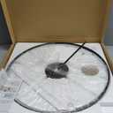 34.624 Inch Large Modern Decorative Giant Pendulum Wall Clocks,Big Classical Metal Dial Wall Clock with Walnut Pointers for Living Room,Office,Entryway,Dining Room Decor (Black)