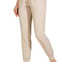 Willit Women's Joggers Pants Lightweight Athletic Sweatpants with Pockets Running Workout Casual Tapered Pants (Khaki)