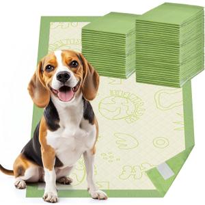 Dog Pee Pads with Adhesive Strips 50Count, 19"X30" Extra Large Disposable Pee Pads for Dogs, Non-Slip Puppy Training Pads for Crate/Cage/Carrier