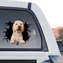 Cute Dog Stickers for Car Window Decals Waterproof Funny Sticker (Goldendoodle Car Sticker)