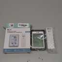 Indoor Outdoor Thermometer Wireless Weather Station, Temperature Humidity Monitor Battery Powered Inside Outside Thermometers with 330ft Range Remote Sensor and Backlight DisplayMetal Black