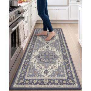 DEXI Kitchen Floor Mats Cushioned Anti Fatigue Runner Rug 24x59 Dark Grey