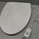 LEIVI Heated Toilet Seat with Built-in Side Control, Lid and Seat Soft Close, Auto Night Light, Easy Installation, Elongated