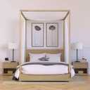 Harlow 29" Tall Table Lamp with Fabric Shade in Clear Glass/Blackened Bronze/White