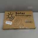 Solar Lights Outdoor Waterproof, 8 Pack 8 LED, Thickened Stainless Steel Ground Light, Solar Garden Lights Landscape Lighting for Patio Pathway Lawn Yard Deck Driveway Walkway, Warm White