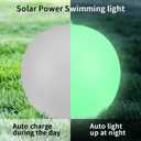 Floating Pool Lights Solar Powered,Blibly 14 inch Pool Lights that Float, Inflatable Waterproof Led Balls, Solar Floating Light for Outdoor Swimming Pond Garden Lawn Party Decor (4 Pack)