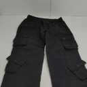 Women's Cargo Pants Quick Dry Casual Military Army Camo Combat Work Casual Pants with Pockets (12, Black)