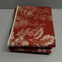 Tinideya 2 Pcs Holly Pine Branches Merry Christmas Kitchen Mats Set - Washable Non Slip Christmas Rug Winter Doormat for Xmas Home Floor Decorations (Red)