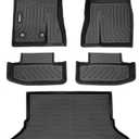 HAFIDI® Floor Mats & Cargo Liner Set Fit for 2015-2026 Ford Mustang (NOT for Mustang Mach E) All Weather Protection TPE Anti-Slip Automotive Full Set Floor Liners Custom Accessories - Black