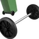 Garbage can Wheels Replacement 18.9 Inch Plastic Small Wheel for Trash can with Hollow Shaft Durable Trash Bin Accessory for Outdoor and Indoor Use