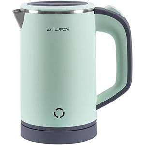 WTJMOV Small Electric Kettle Stainless Steel, 0.8L Portable Tea Kettle Auto Shut-off, Low Power Hot Water Kettle for Camping, Travel, Office and More