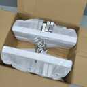 Nature Smile Deluxe Wooden Pants Hangers Solid Wood Bottom Jeans Hanger Skirt Hanger with 2-Adjustable Clips Pack of 20 (White)