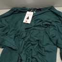 ZESICA Women's 2026 Spring Long Sleeve Dress Crewneck Casual A Line Pleated Tiered Flowy Trendy Midi Dresses with Pockets, Size L